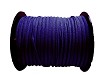 Suede veter kleur donkerblauw