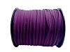 Suede veter kleur donkerpaars
