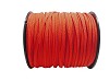 Suede veter kleur rood