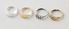 Ring zilverkleurig met 10 lussen