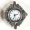 Horloge quartz antiek zilverkleurig