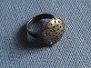 Ring antiek zilver met zeef