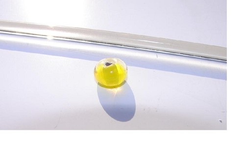 Moretti Effetre glasstaaf kleur licht geel transparant