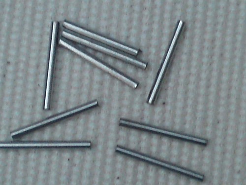 Metalen kraal buisje zilverkleurig glad